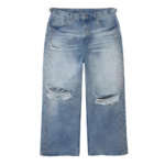 Blue Happy Memories Don't Die 'Crystal H-Star' Jeans
