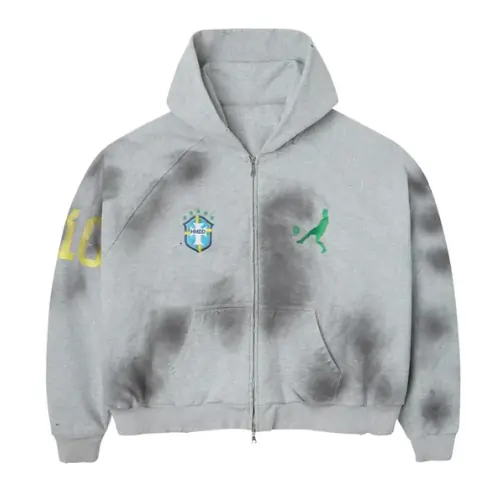 HAPPY MEMORIES DON'T DIE HMDD 'Grey Brazil' Hoodie HAPPY MEMORIES DON'T DIE HMDD 'Grey Brazil' Hoodie