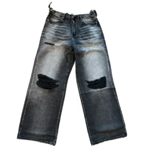 Happy Memories Don't Die Black Baggy H-Star Jeans