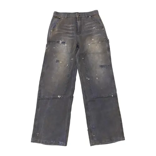 Happy Memories Don't Die HMDD 'Grey' Denim Work Jeans Happy Memories Don't Die HMDD Grey Denim Work Jeans
