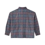Rhinestone Disco Flannel Navy Red
