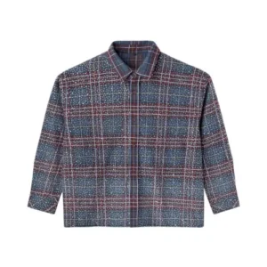 Rhinestone Disco Flannel Navy Red