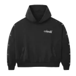 HMDD Flower Studded Hoodie Black