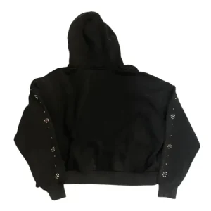 HMDD Flower Studded Hoodie Black (B)