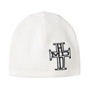 HMDD White Holy Cross Beanie