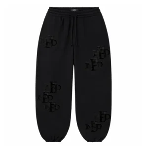 hmdd black patch pants