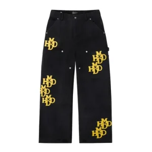 hmdd yellow patch pant