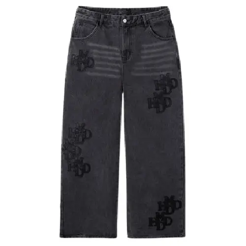 Happy Memories Don't Die | HMDD DOUBLE BLACK PATCH PANT Happy Memories Don't Die | HMDD DOUBLE BLACK PATCH PANT